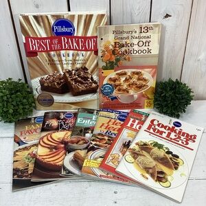 Lot of 8 Pillsbury Cookbooks